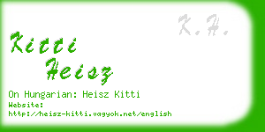 kitti heisz business card